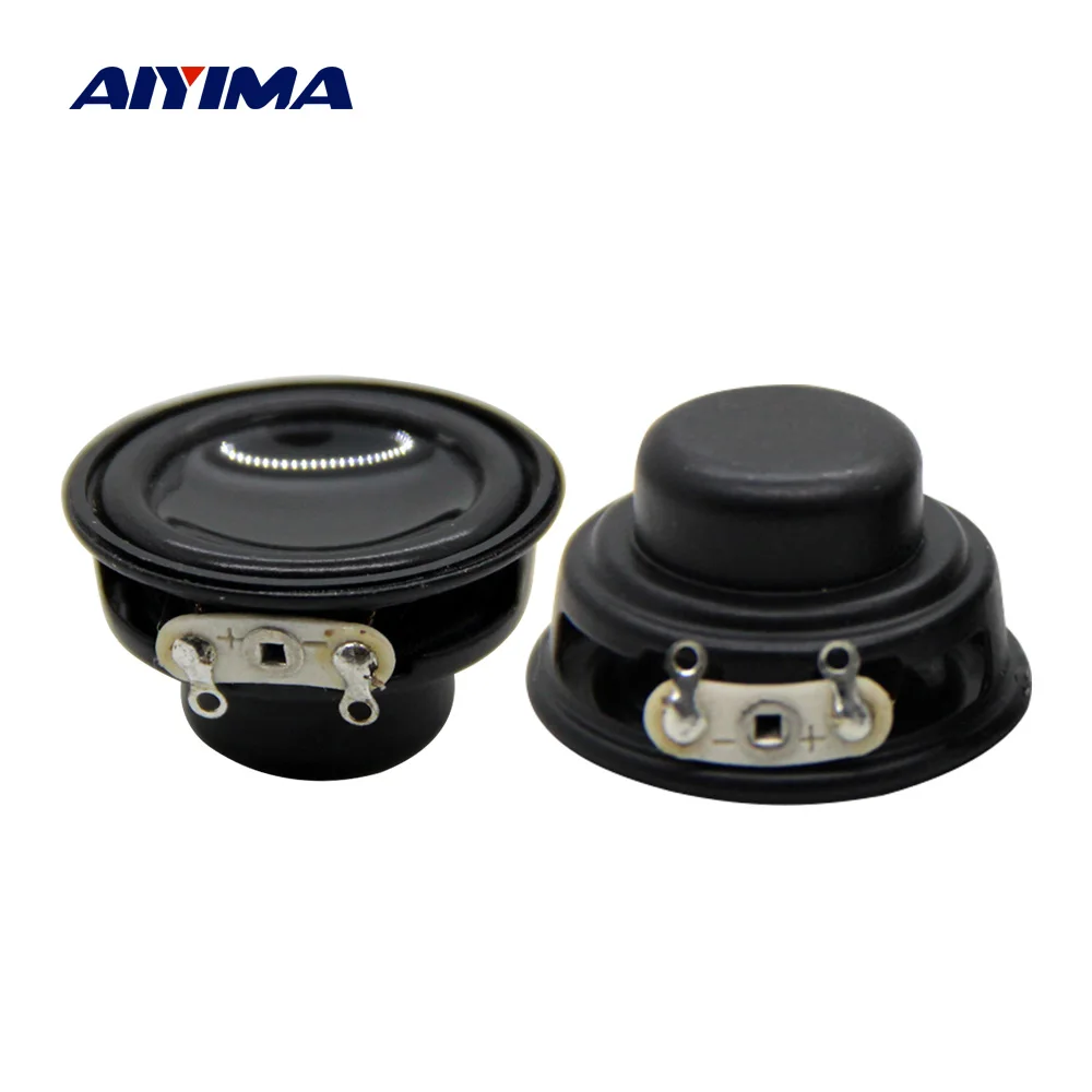 Aiyima 2Pcs 32 Millimetri Audio Gamma Completa Mini Altoparlante Driver Interno Magnetico 4 Ohm 3W Fai Da Te Di Musica Di Multimedia Audio Di Altoparl