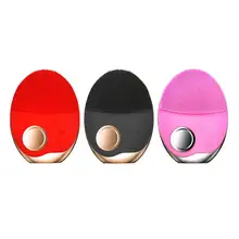 Электрическая Очищающая щетка для лица, моющий аппарат для чистки лица, очиститель пор, средство для удаления акне, Беспроводная зарядка, косметический Массажер для кожи