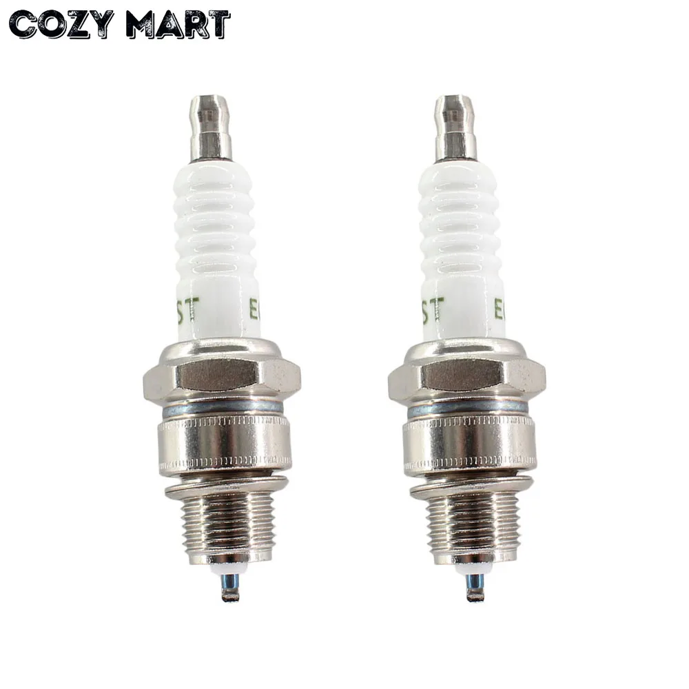 2pcs Spark Plug For Suzuki E6TC JR50 Mini Yamaha PW50 Replace BP4HS