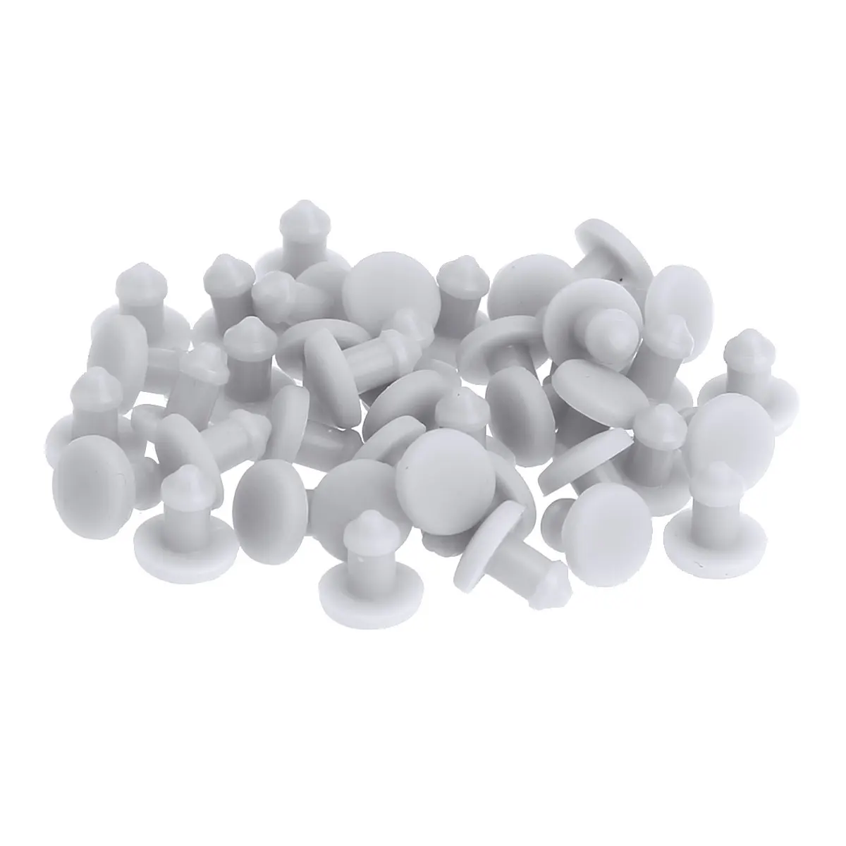 

40Pc 2.5mm Silicone Rubber Plugs Round Insert Male Hole Cover Stoppers High Temp Resistant Dust Proof Protector Sealing End Caps