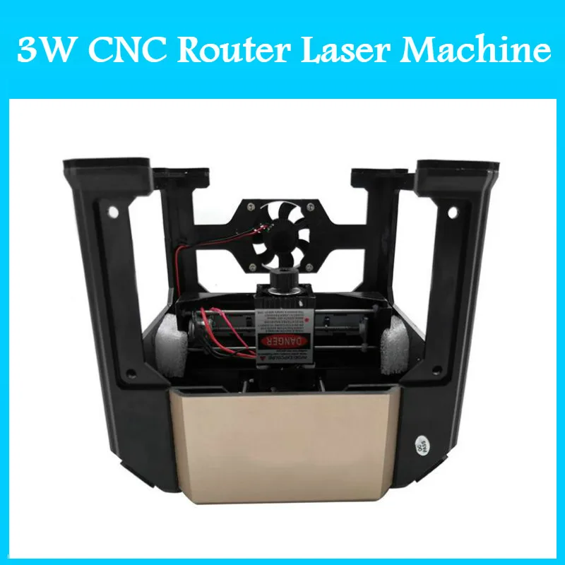 

3W CNC Router Laser Cutter DIY Print Laser Engraving Machine 3000mw Mini Lettering Machine Custom Logo 80*80mm Working Area