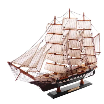 

Wooden Sailboat Model Sailing Ship Display Scale Boat Decoration Gift Kits DIY Ship Assembly Model Kits Classical Handmade Boats