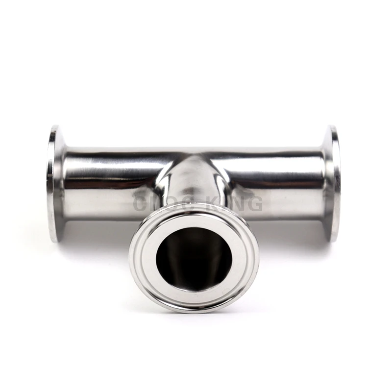 Pipe Fitting Tee Adapter OD19mm-102mm (3/4"-4")Stainless Steel SS304/316L Sanitary 3 Way Tee Ferrule 1.5&rdquo; 2&rdquo; 3&rdquo; 4&rdquo;OD50.5-119MM Fit 1.5"-4" Tri Clamp