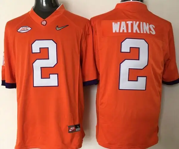 Clemson Tigers, Stitiched, DeShaun Watson, Sammy Watkins, Wayne Gallman II, Artavis Scott Ben Boulware для мужской Джерси - Цвет: Армейский зеленый
