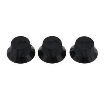 

3pcs Plastic Electric Guitar Volume Adjusting Rotary Knob Potentiometer Cap