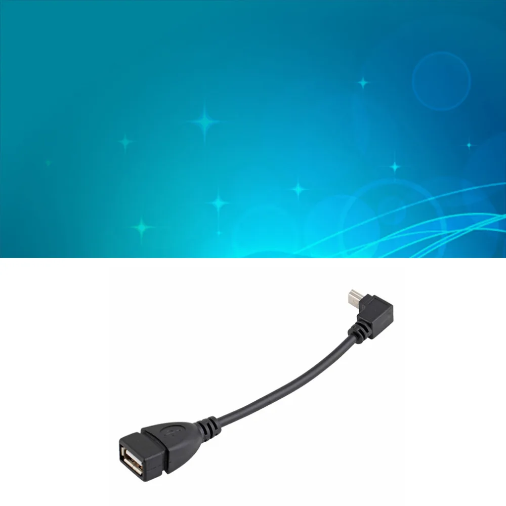 1 шт. Высокое качество 10 см USB A женский мини 5P USB B Мужской адаптер преобразования OTG кабель до 480 Мбит/с вверх