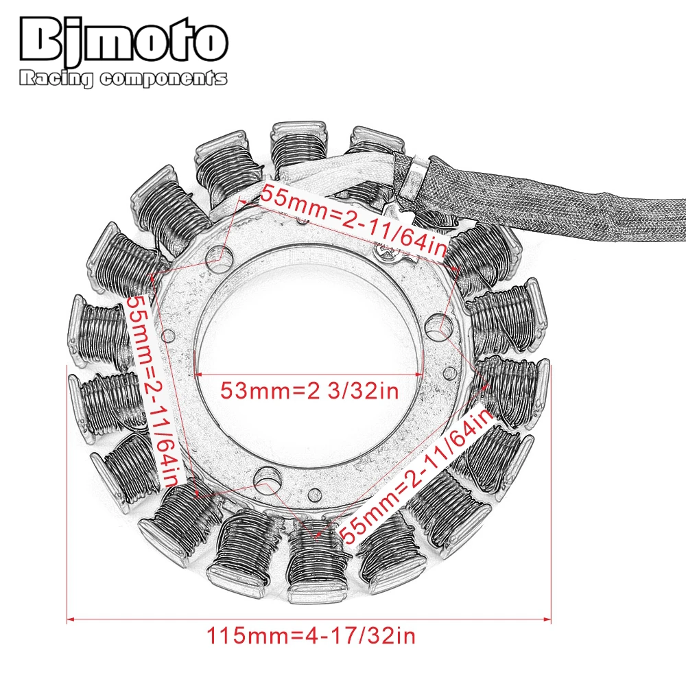 BJMOTO 32101-11H00 катушка статора зажигания мотоцикла для Suzuki LTA500 KingQuad 500AXi LE усилитель руля 2009-2012/