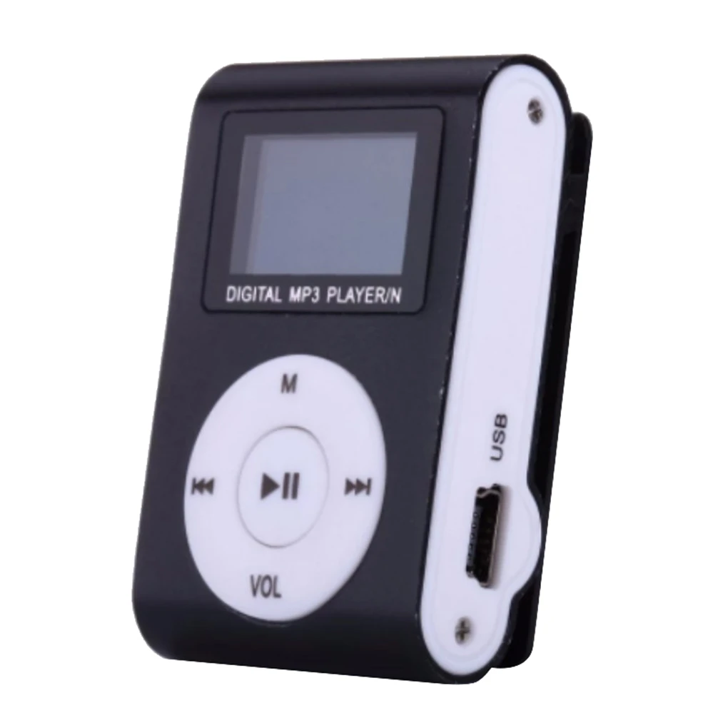 Portable MP3 Player Mini Clip MP3 Player LCD Screen Sport Mp3 Music