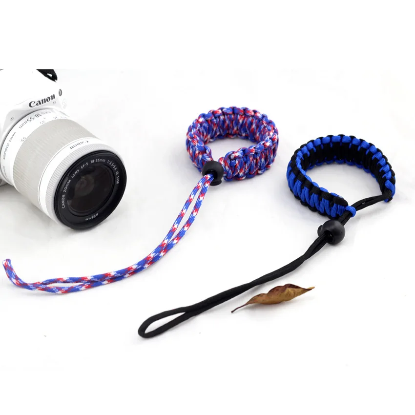 10 шт. Популярный цифровой DSLR наручный ремешок для камеры ремешок браслет плетение анти-потеря сопротивление падению открытый спасательный канат