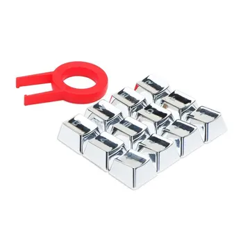

12 Translucidus Backlit Keycaps With Key Puller For Mechanical Keyboards Wear Resistant Electroplating Keycaps