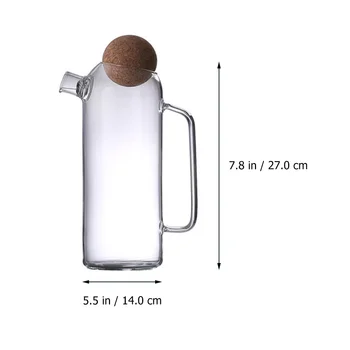 1pc Glass Teapot 500ml/800ml/1200ml Tea Kettle 2