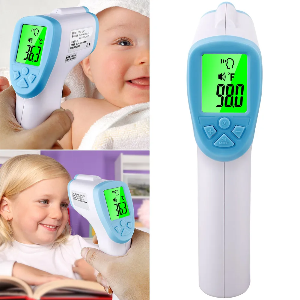

Baby Care Digital Infrared Thermometer Forehead Thermometer LCD Non-Contact Forehead Ear Body Temperature Measurement Tool