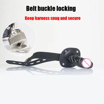 BDSM Penis/Cock/Dildo Gag Restraint,Face Strapon for Adult Gagging Games,Bondage Gear,Sex Toys For Couples 3