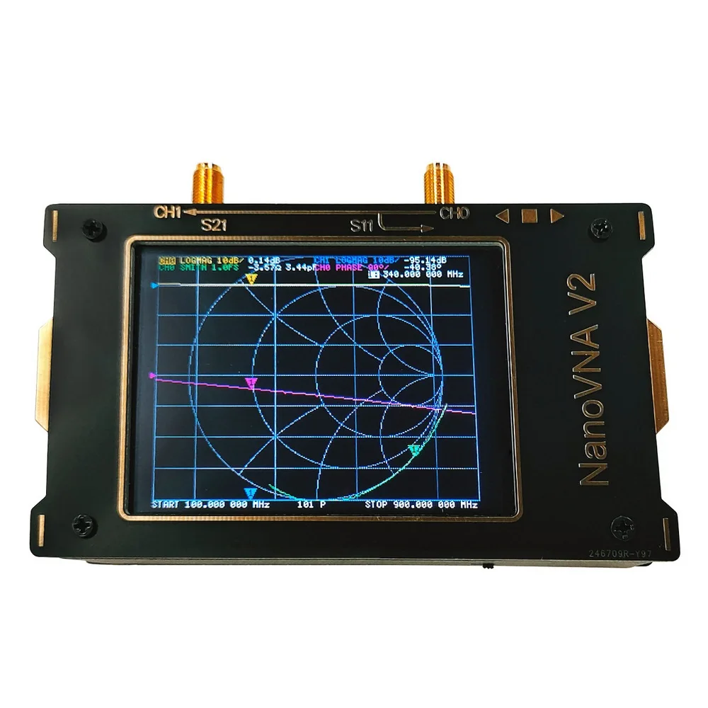 50kHz-3GHz Nanovna V2 Vector Network Analyzer UHF HF VNA UV VHF Antenna Analyzer 
