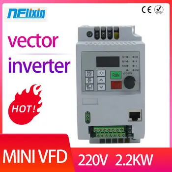 

1.5KW/2.2KW/4KW/ 220V Single-phase inverter input VFD 3 Phase Output Frequency Converter Adjustable Speed 1500W 220V Inverter