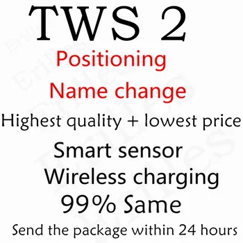 

Newest TWS 2 with Positioning+Rename Smart Sensor Wireless charging high quality free delivery Send packages within 24 hours