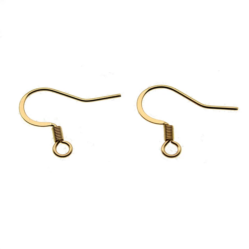 20 Ear Wires 9 Colors Fishhook Earring Hooks Gold KC 