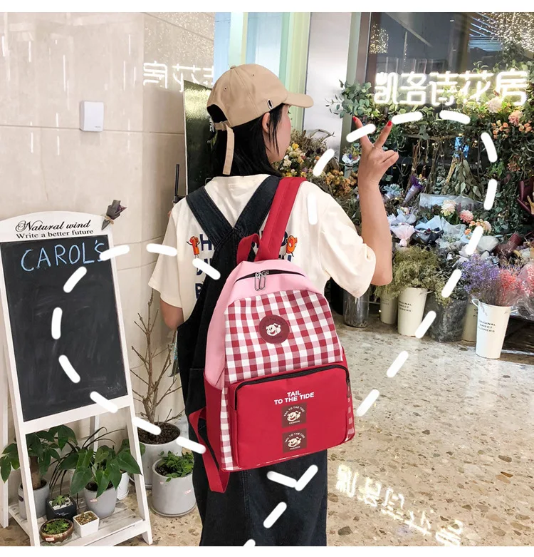 JIULIN рюкзак школьный-сумка через плечо Mochila для девочек-подростков женская мода