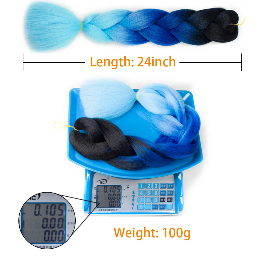 Вязаные крючком волосы 24 дюйма крупные удлинители волос женские с эффектом омбре