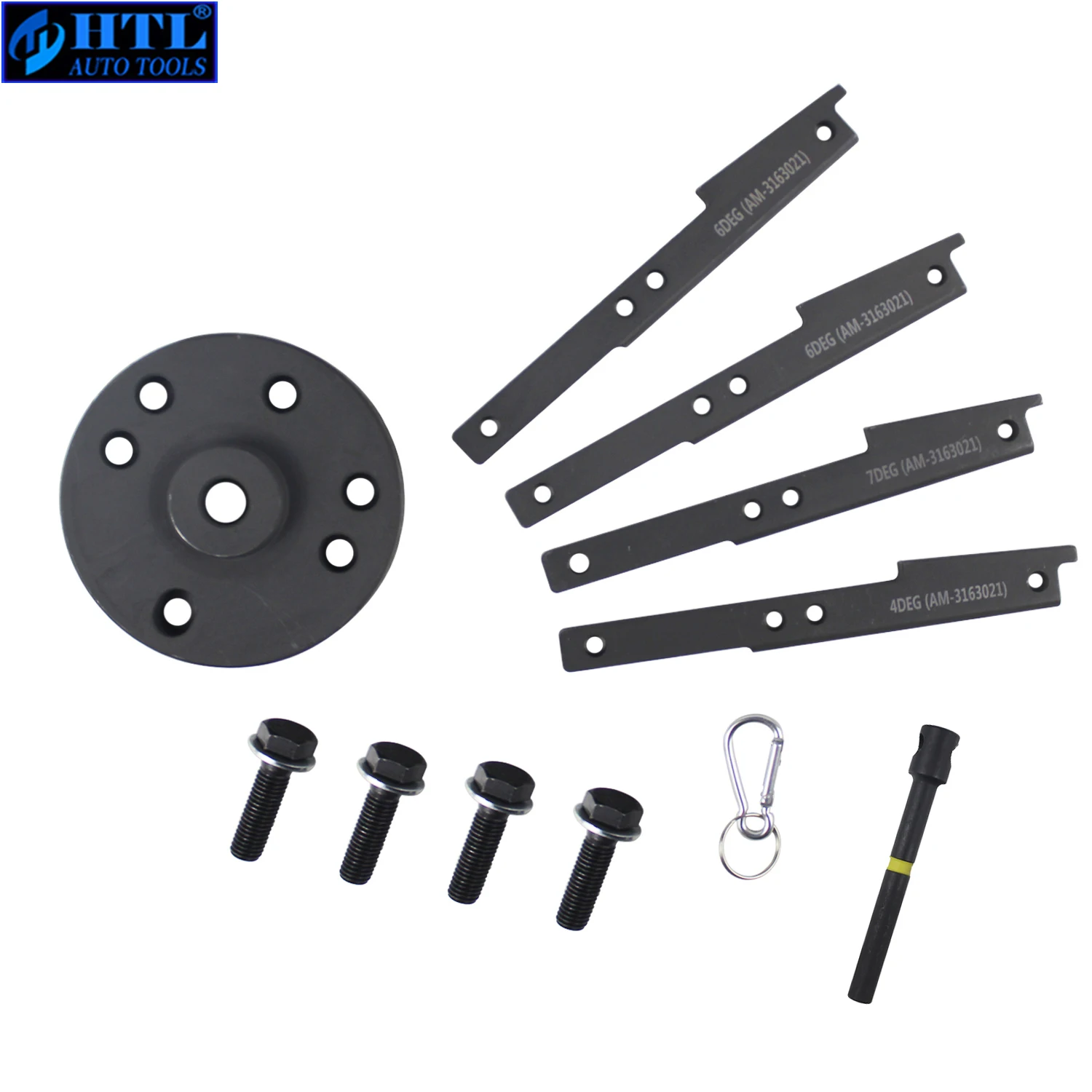 3163021 Cam Timing Tool Kit for Cummins ISX/QSX with Injector Cam Puller Alternative to 3163021 3163069 3163020 Heavy Duty Steel