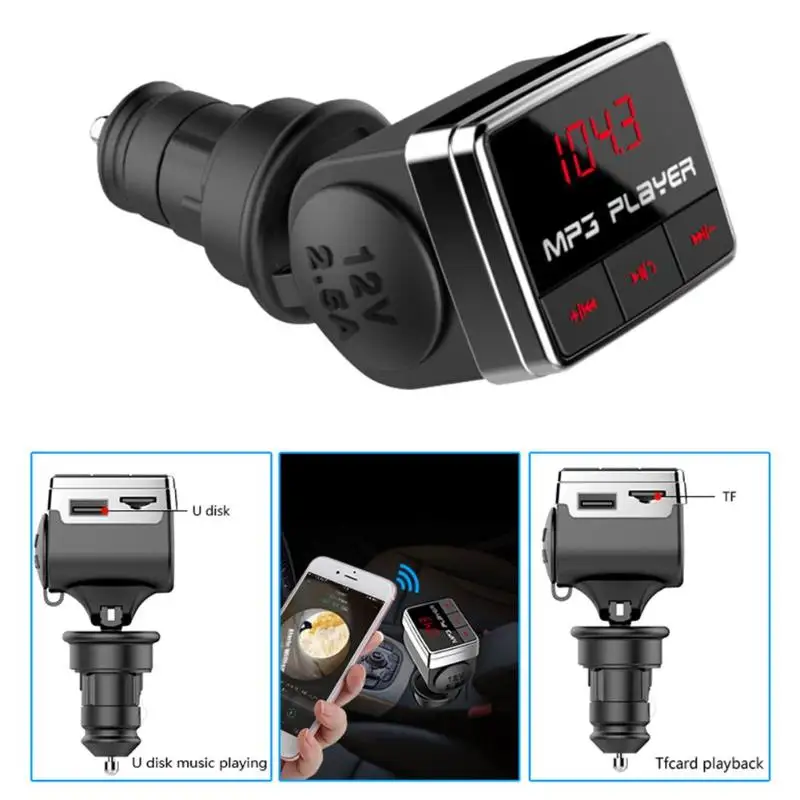 BT10 Bluetooth 4,0 fm-передатчик Aux модулятор Bluetooth Handsfree автомобильный аудио mp3-плеер с быстрой зарядкой двойной USB Автомобильное зарядное устройство