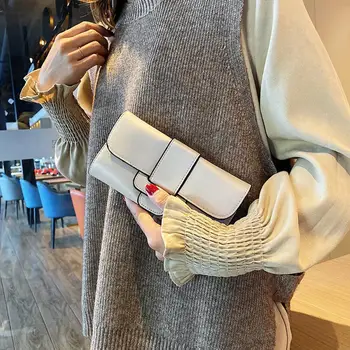 

Fashion Women's Long Wallet PU Leather Solid Clutch Bag Soft Card Holder Simple Multi-function Trifolding Purse for Women Bolsas