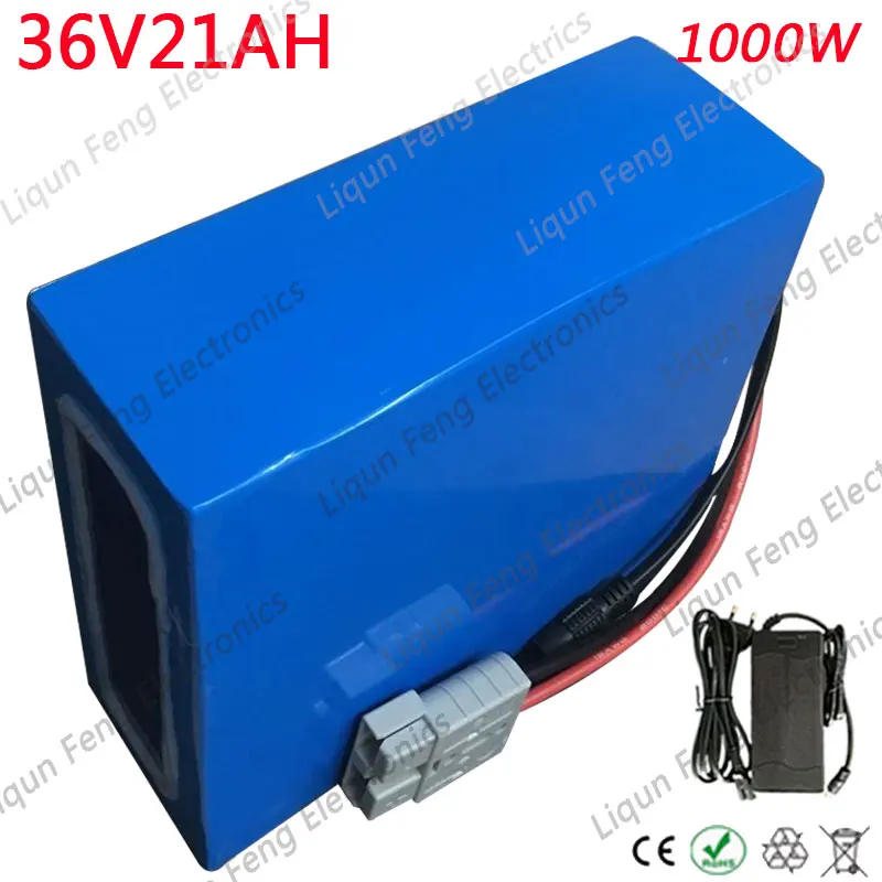 36V 500W 1000W Батарея пакет е-байка 36В 20AH литий Батарея е-байка 36В 20AH Электрический велосипед Батарея Применение LG сотовый телефон с 42В 2A Зарядное Устройство Duty