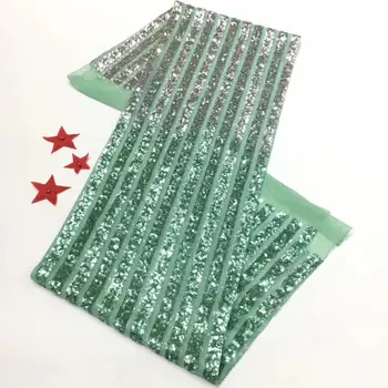 

2020 African Sequins Lace Fabric High Quality Nigerian French Lace for Party Embroidery Swiss Voile Lace in Switzerland Wedding