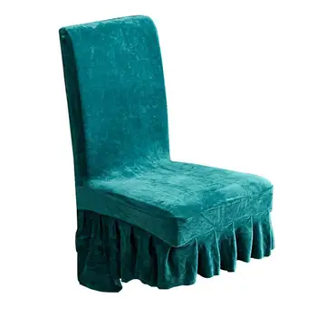 

Solid-color Thicken Chair Cover Skirt Edge Chair Cover Household Chair Cover