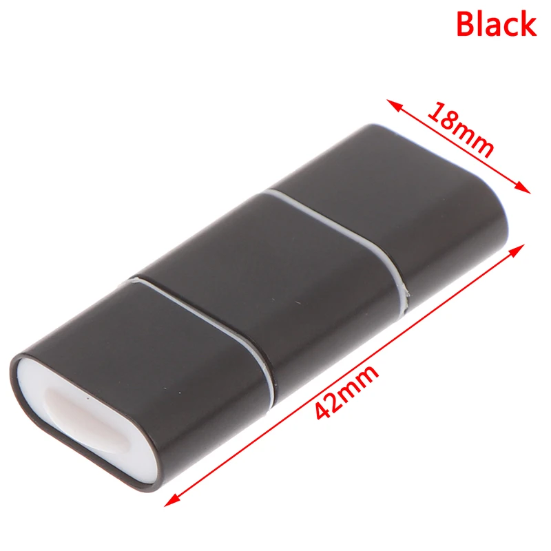 OTG type C к USB 2,0 Micro SD TF кард-ридер адаптер для телефона Android аксессуары для сотовых телефонов Прямая поставка 1 шт. кард-ридер - Цвет: Black
