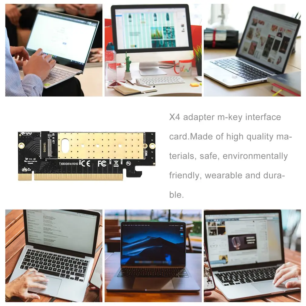 Pro M.2 NVMe SSD NGFF для PCIE 3,0X16X4 адаптер M ключ интерфейс карта полная скорость Замена Адаптера