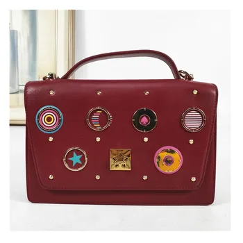 

Badge design star women 2020 luxury brand mini bags 2020 summer Small square Messenger bag Women's real leather Crossbody bag