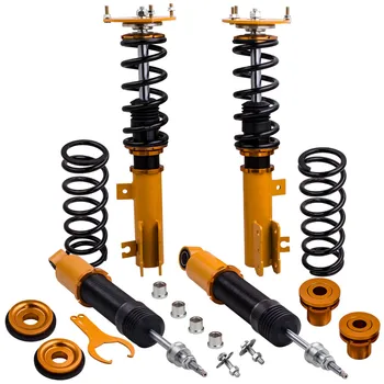 

Front Rear CoilOvers Kits For Volvo S70 98-00 Adj. Damper Shock Absorbers Strut Coils Springs Struts Shocks Absorber Top Mount
