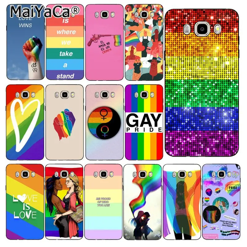 MaiYaCa гей лесбиянок ЛГБТ радуга гордость искусство чехол для телефона Samsung Galaxy J7 J6