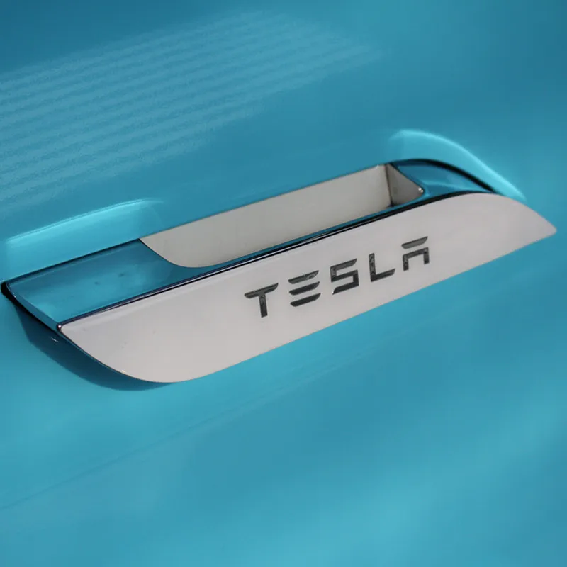 Набор цветных защитных 3d-наклеек на дверную ручку Tesla Model S | Автомобили и