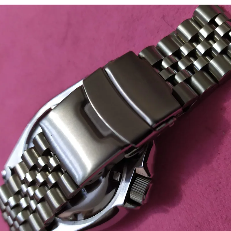 20 22 мм нержавеющая сталь часы ремешок Браслеты изогнутый конец Замена для Seiko SKX007 SKX009 SKX011 без логотипа
