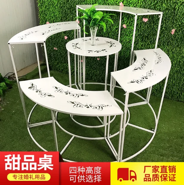 

New Tieyi Wedding Projects, Cake Table Combination, Wedding Creative Dessert Table, Cake Shelf Dessert Table