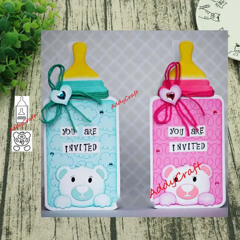 Металлические штампы для вырезания медведя и соски форма украшения скрапбукинга