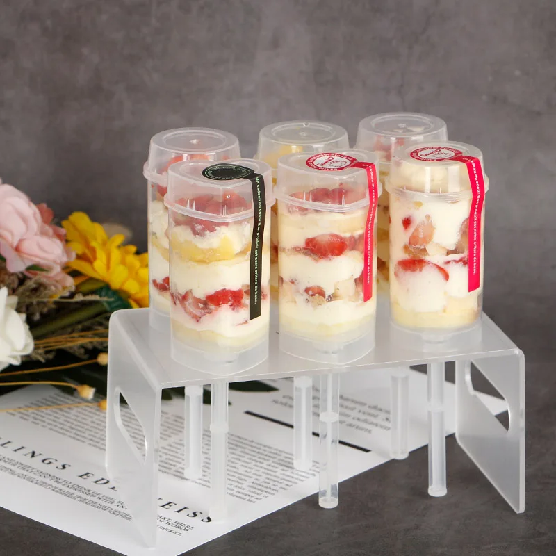 Чашка для торта прозрачный конус мороженого креативная коробка еды чашки мусса