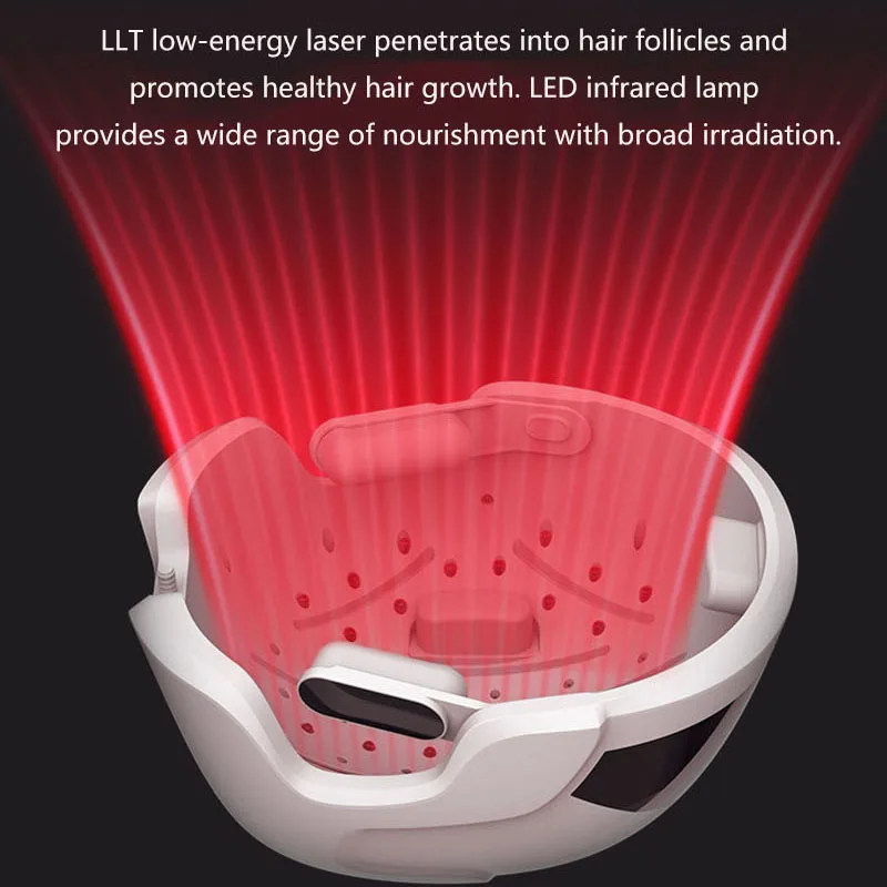  Hair Regrow LED Infrared Light Helmet Fast Growth Hair Cap Hair Loss Solution For Men Women LLLT La - 4000140400138