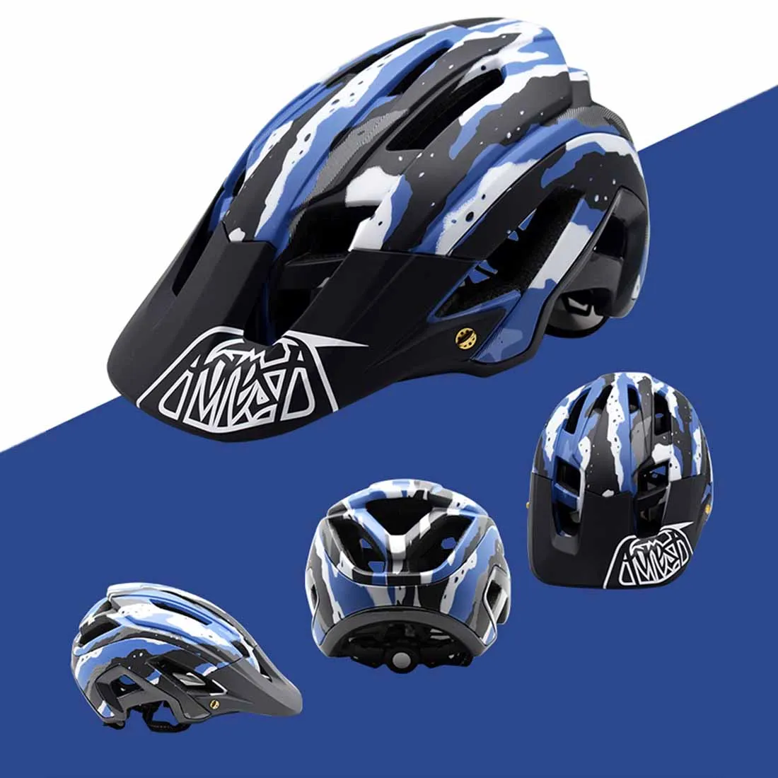 Skyblue EUSIX велосипедный шлем для взрослых велосипедный шлем BMX Серия A Интегрированный высокопрочный кросс-граница горные джунгли - Цвет: Skyblue