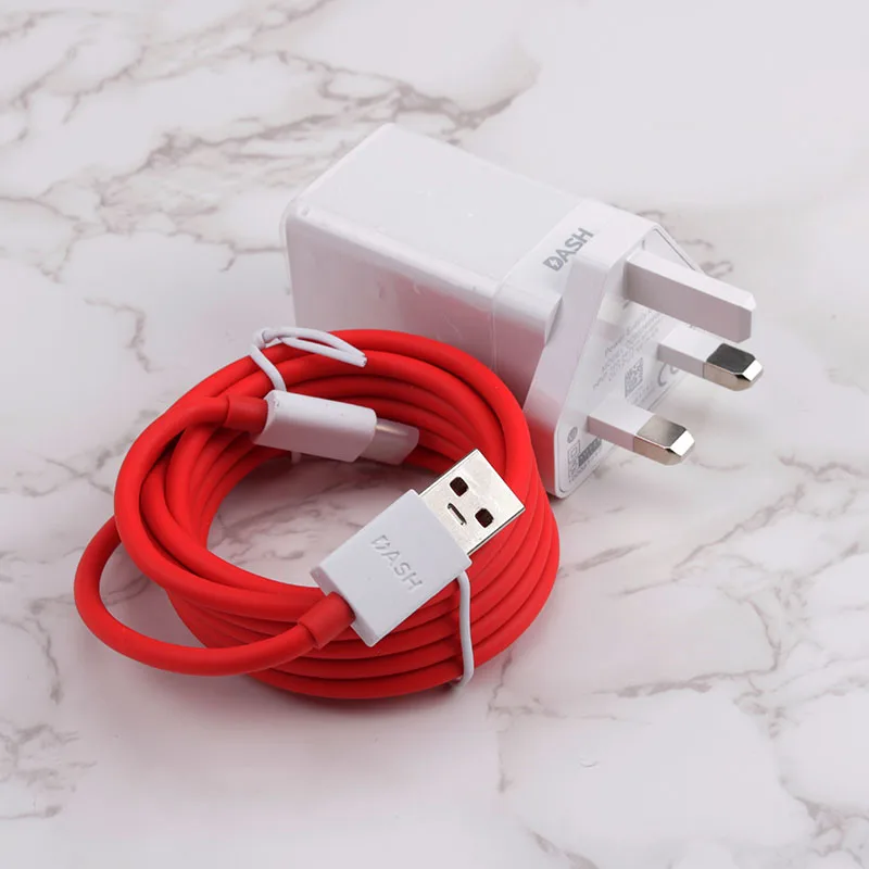 Original ONEPLUS 6 Dash charger 5V/4A EU/US/UK Fast charging 1/1.5M Type C Cable Wall Power Adapter for One plus 6 6t 5T 5 3T 3 65 watt charger Chargers