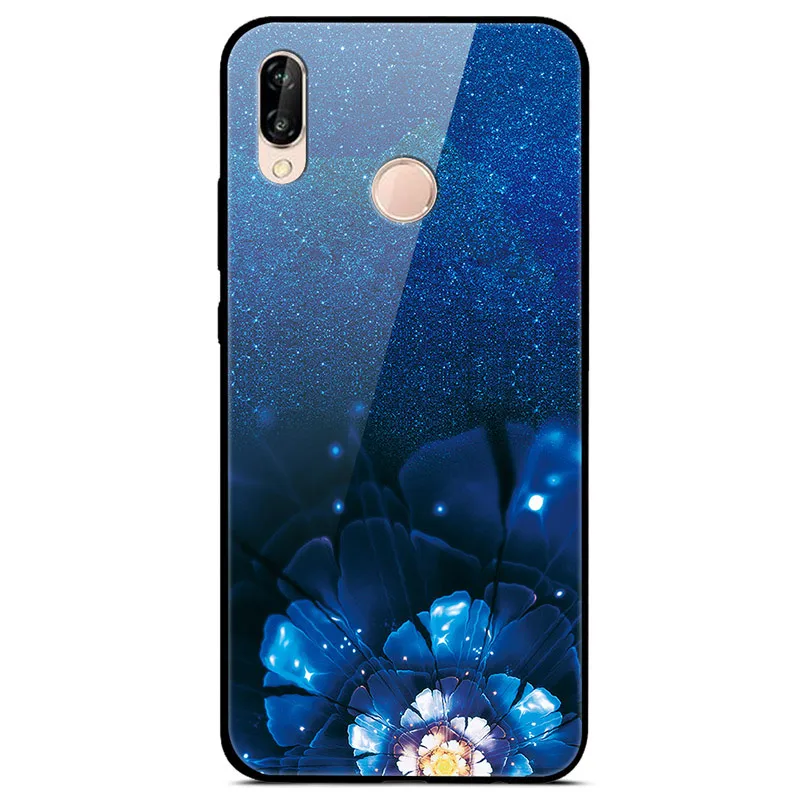 10 Закаленное стекло Чехол для Huawei P20 Lite Чехол Жесткий ПК Красочный чехол для Huawei P20 Pro Бампер Чехол для телефона P 20 P 20 Pro Lite Coque - Цвет: 10
