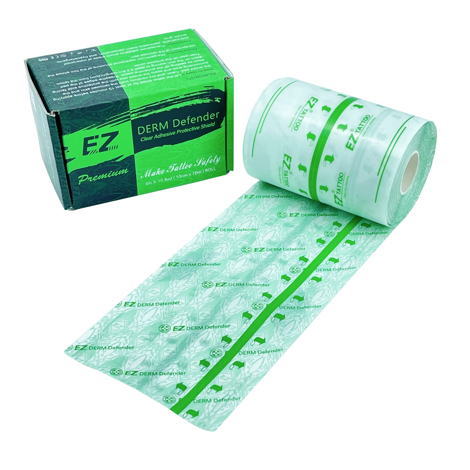 EZ  Premium /Regular Derm Defender Tattoo Clear Adhesive Protective Shield Protective Tattoo Film Aftercare Tattoo Supply 5