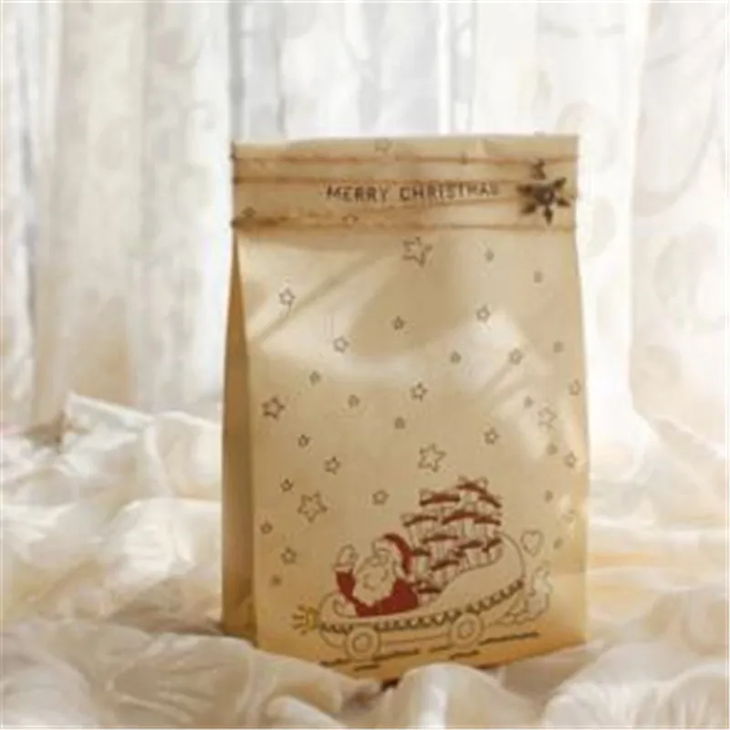 

8 Pcs Different Paper Kraft Paper Gift Bag Party Holiday Cookies Present Handles Gift Bag Luxury Jewelry Gift Packing Paper Bags