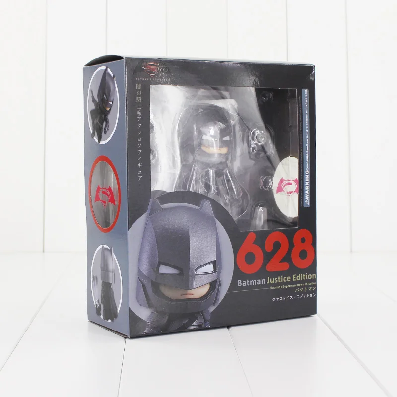 Фигурка Бэтмена Nendoroid 628, Темный рыцарь, светильник Бэтмена, символ версии Q, модель игрушки, 9 см - Цвет: With Box