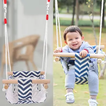

Baby Swing Hammock Seat Safety Hanging Chair Swinging Basket Kindergarten Children Toy