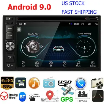 

Android 9.0 2din Car Radio Multimedia Player Autoradio 2 Din 6.2'' Screen GPS Bluetooth FM WIFI auto audio stereo Head Unit