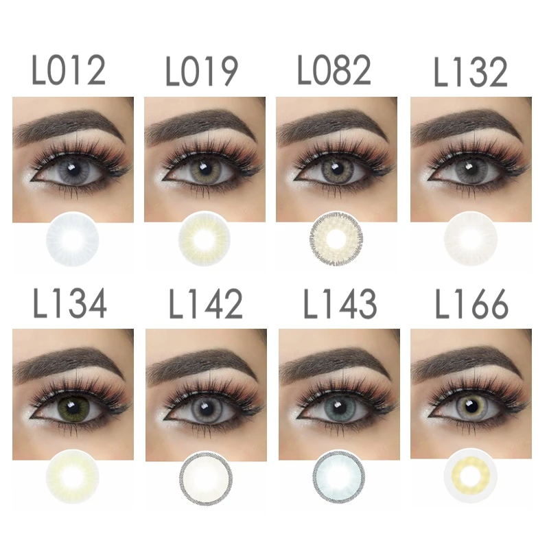 Gray Colored Contacts 14.2mm Colored Contact Lenses