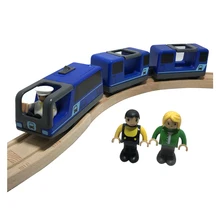 brio blue metro train
